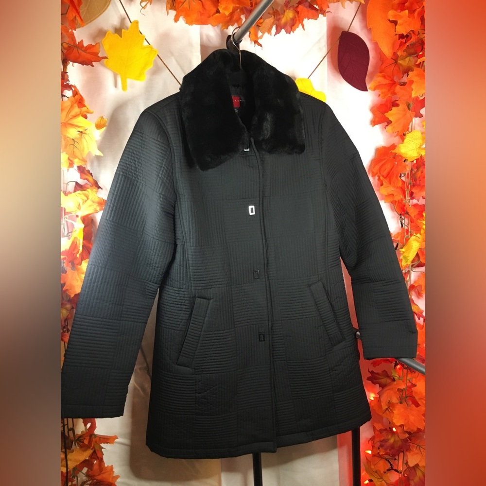 Gallery | Women’s Black Quilted Jacket Coat